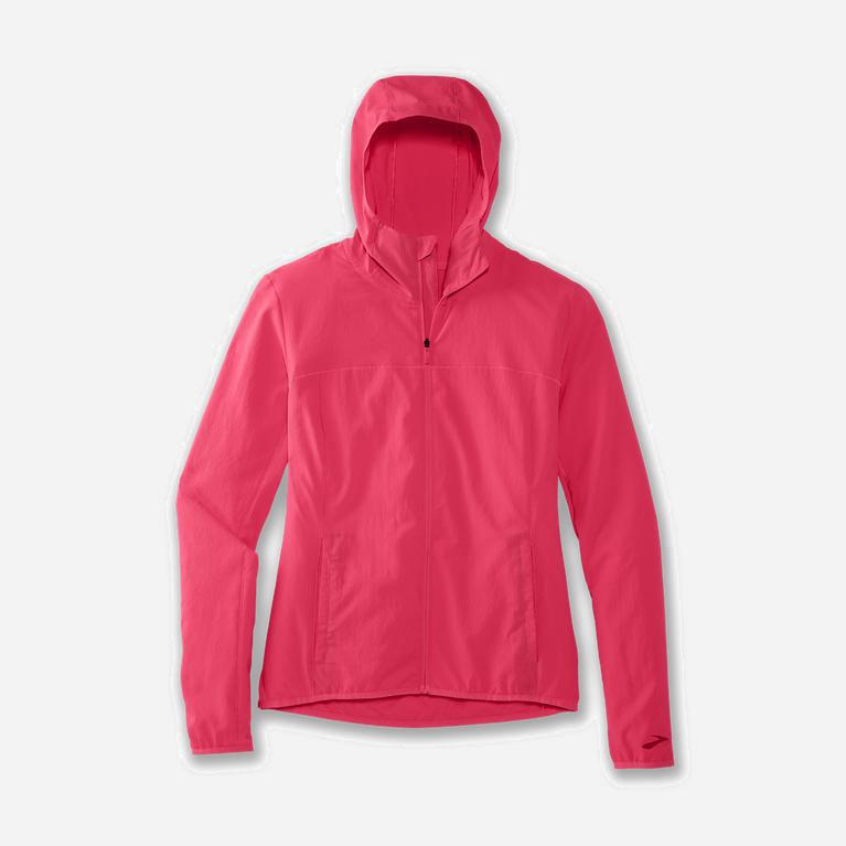 Brooks Canopy Womens Running Jackets Ireland Fluoro Pink (TELU-19086)